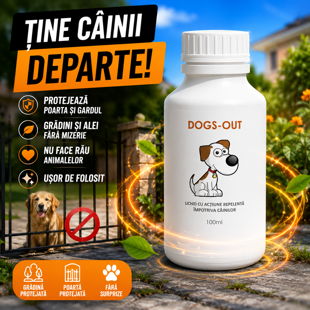 Soluție Anti-Câini DogsOut™