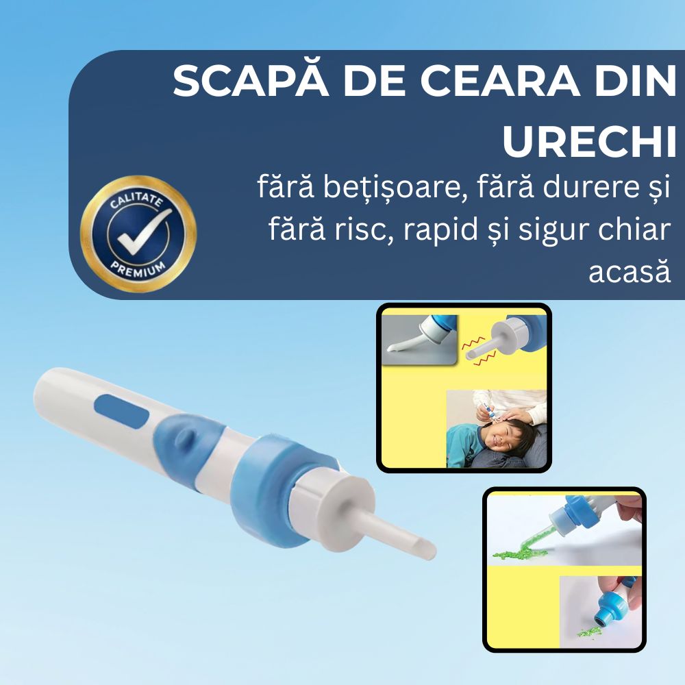 EarClean™ – Dispozitiv Electric Curățare Urechi