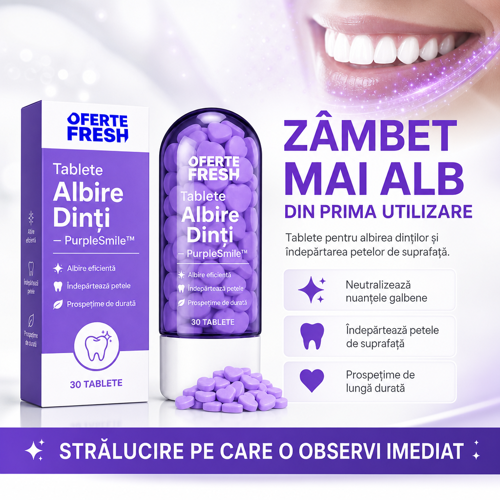Tablete Albire Dinți – PurpleSmile™
