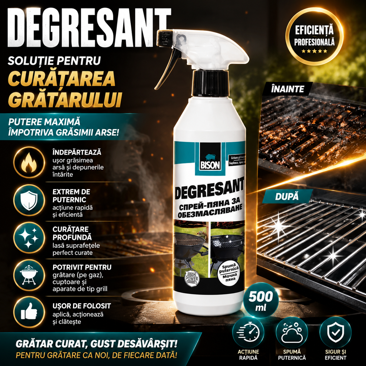 Soluție Pentru Curățarea Grătarului - GrillMax™