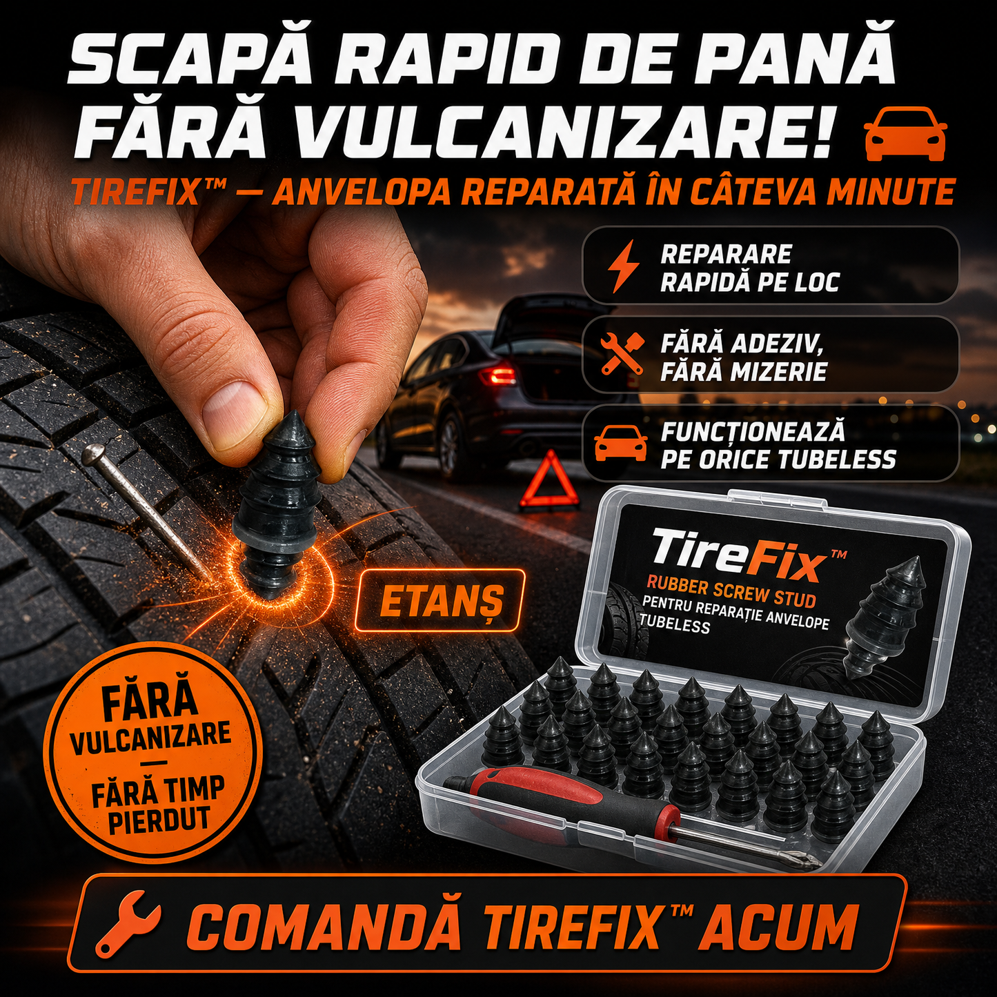 Kit Reparație Anvelope TireFix™