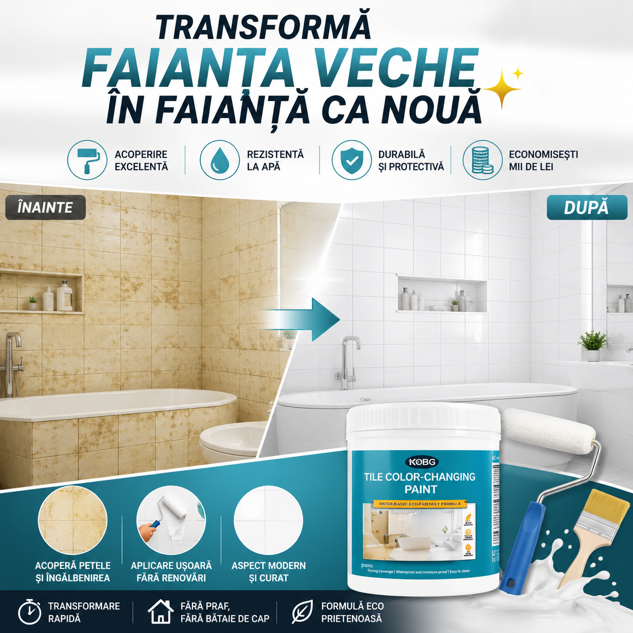 Vopsea Magică Pentru Faianță TileFresh™