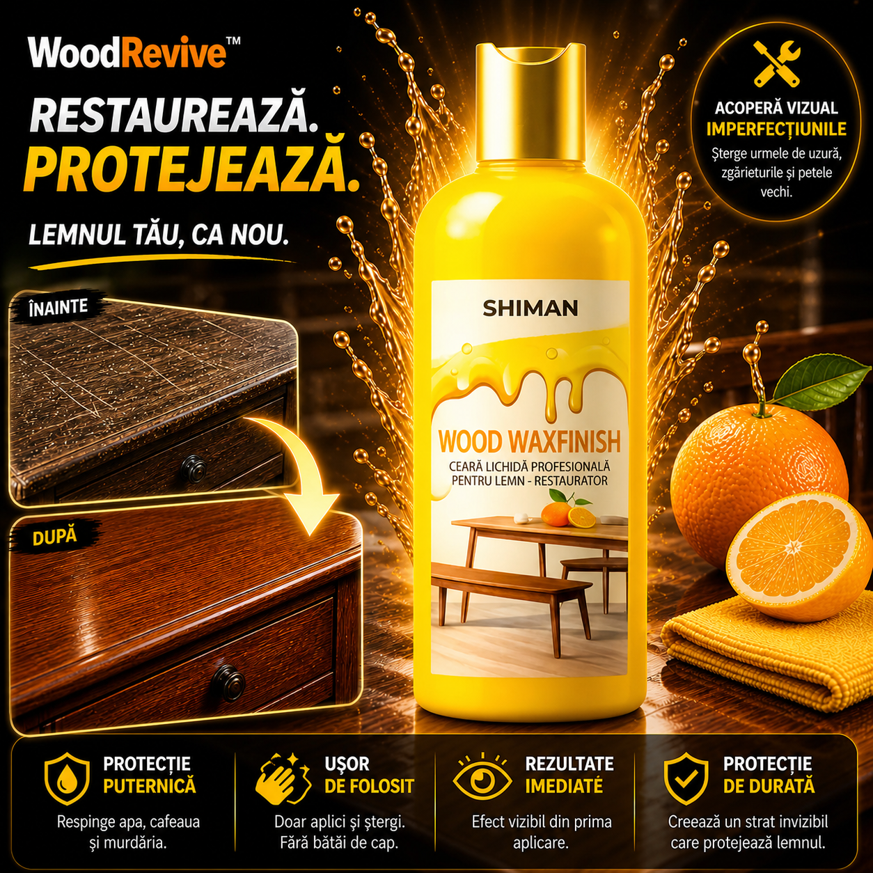 Restaurator Profesional pentru Lemn- WoodRevive™