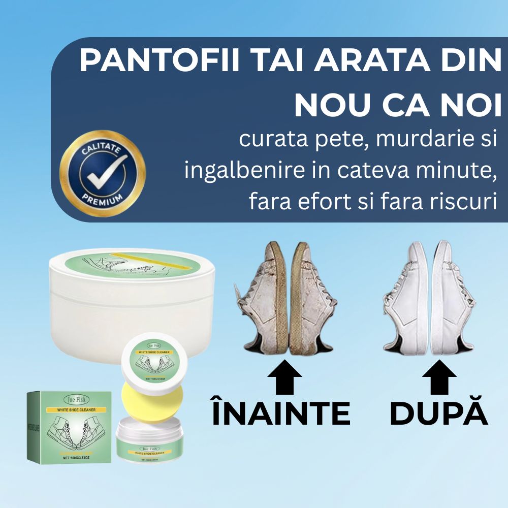CleanSpumă™ – Spuma de Curatare Pantofi