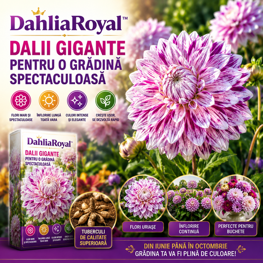 Dalii Gigante Pentru O Grădină Spectaculoasă – DahliaRoyal™