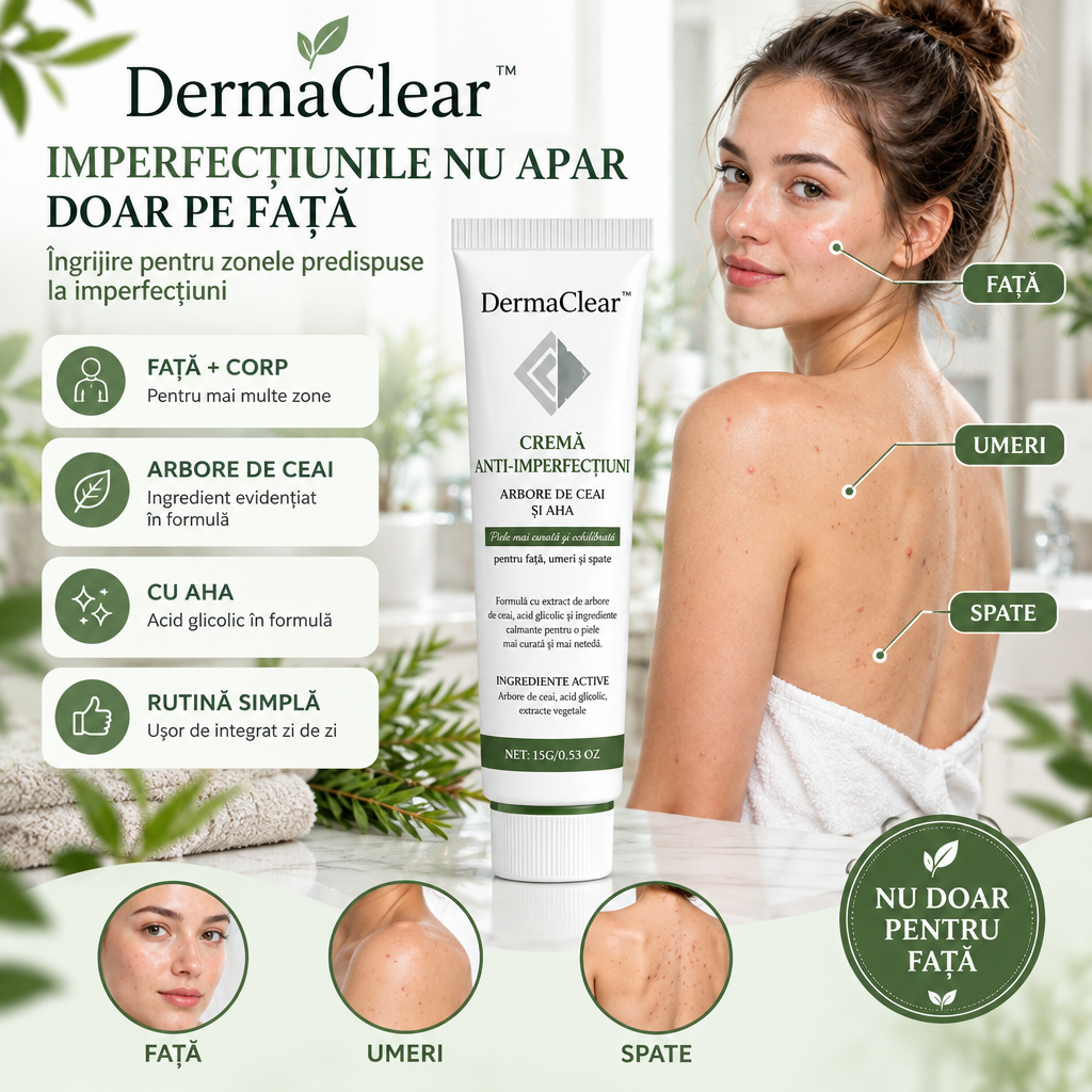Cremă Pentru Imperfecțiuni Față Și Corp DermaClear™