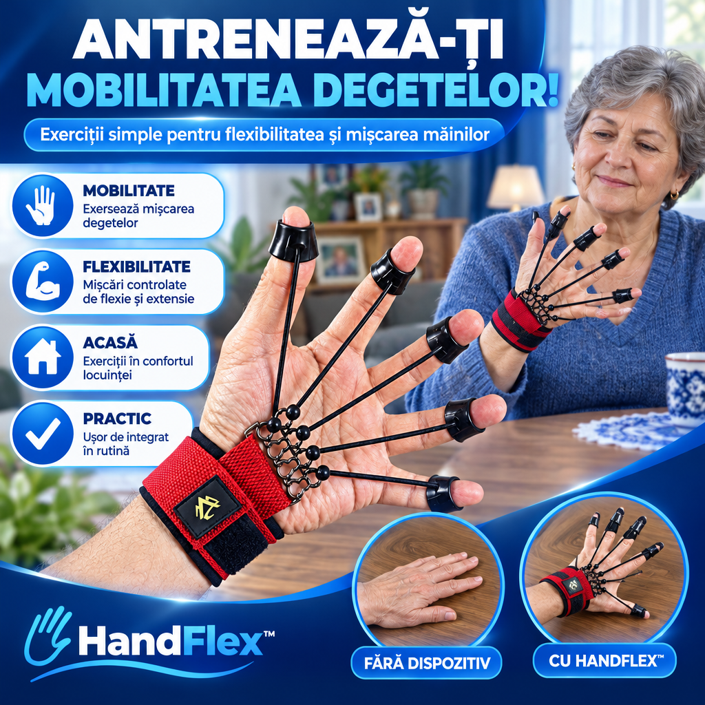 Dispozitiv Pentru Exerciții De Mobilitate A Degetelor HandFlex™