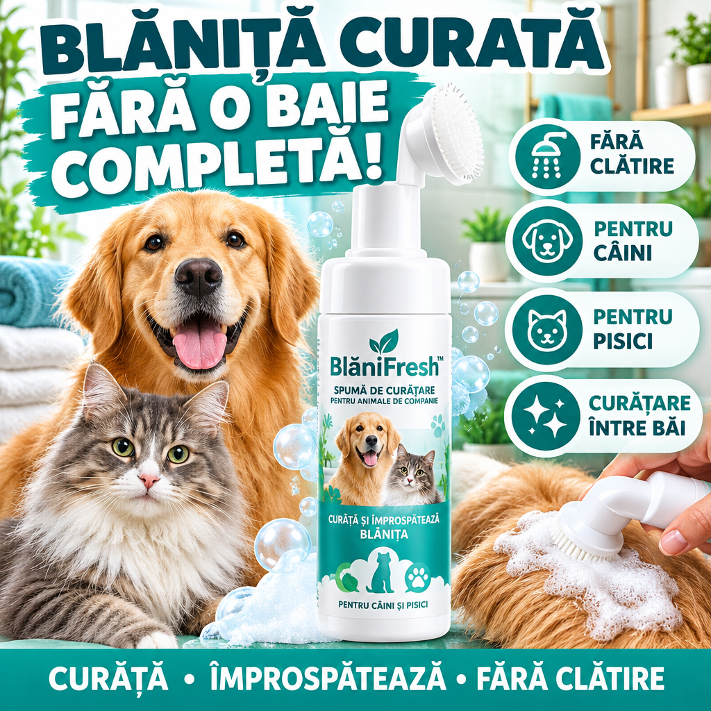 Spumă De Curățare Pentru Câini Și Pisici BlăniFresh™
