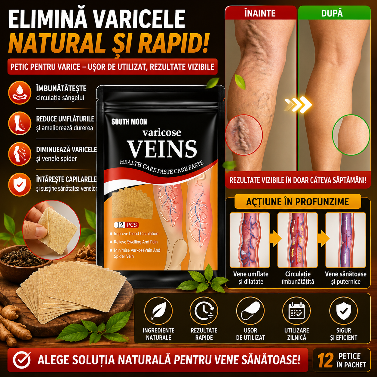 Plasturi Pentru Vene Varicoase VeinCare™