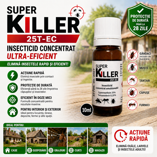 Insecticid Puternic Multi-Dăunători - SuperKiller™