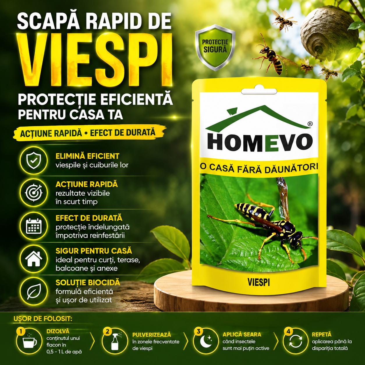 Soluție Anti-Viespi - ViespiOFF™