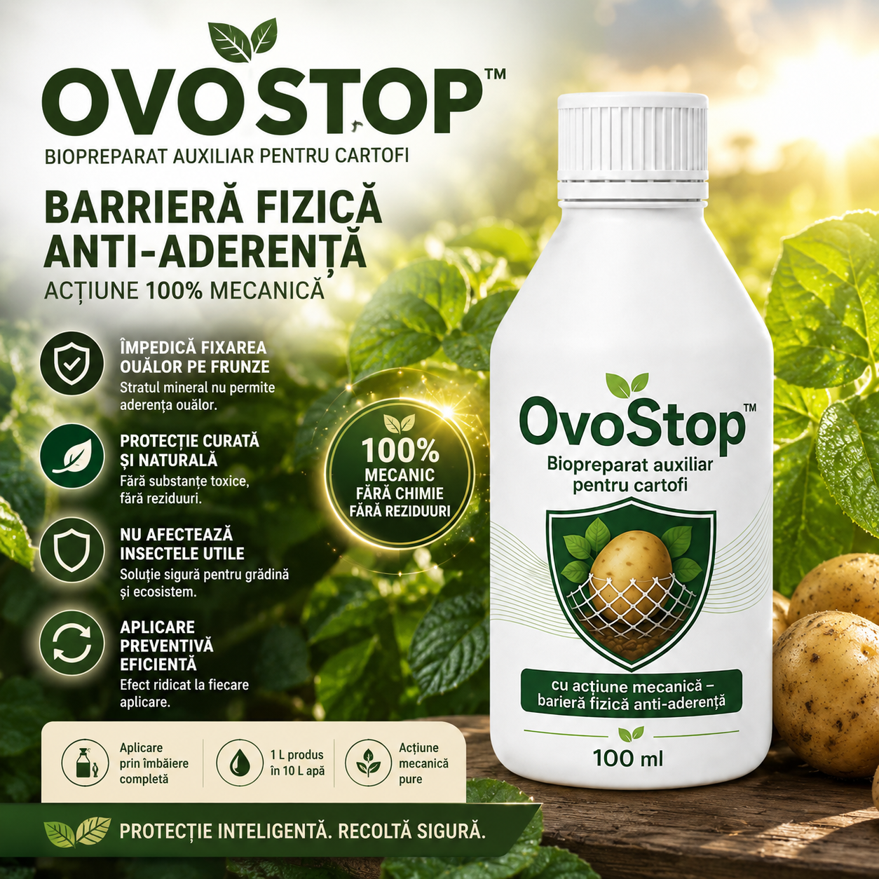 Bioprotecție Pentru Cartofi OvoStop™