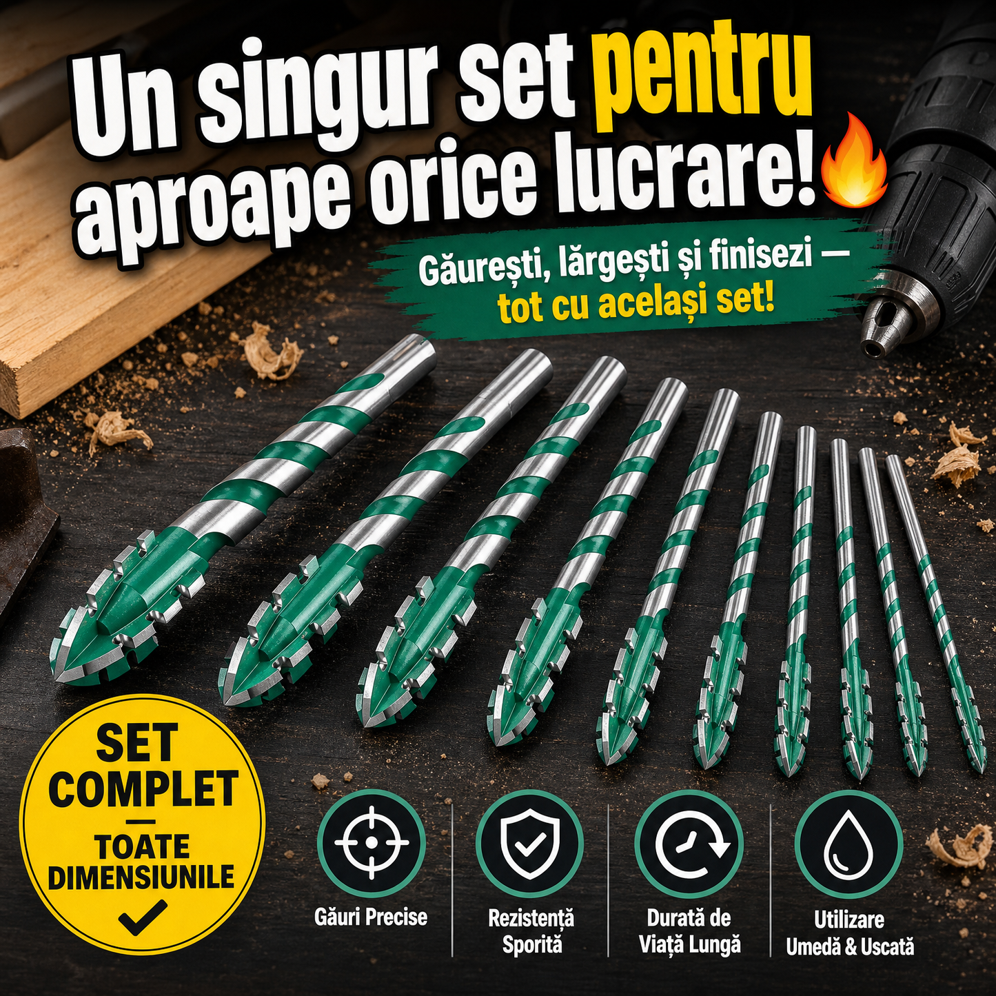 Set Burghie Profesionale DrillMaster™